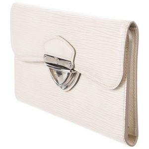 Louis Vuitton White Épi Leather Continental Wallet